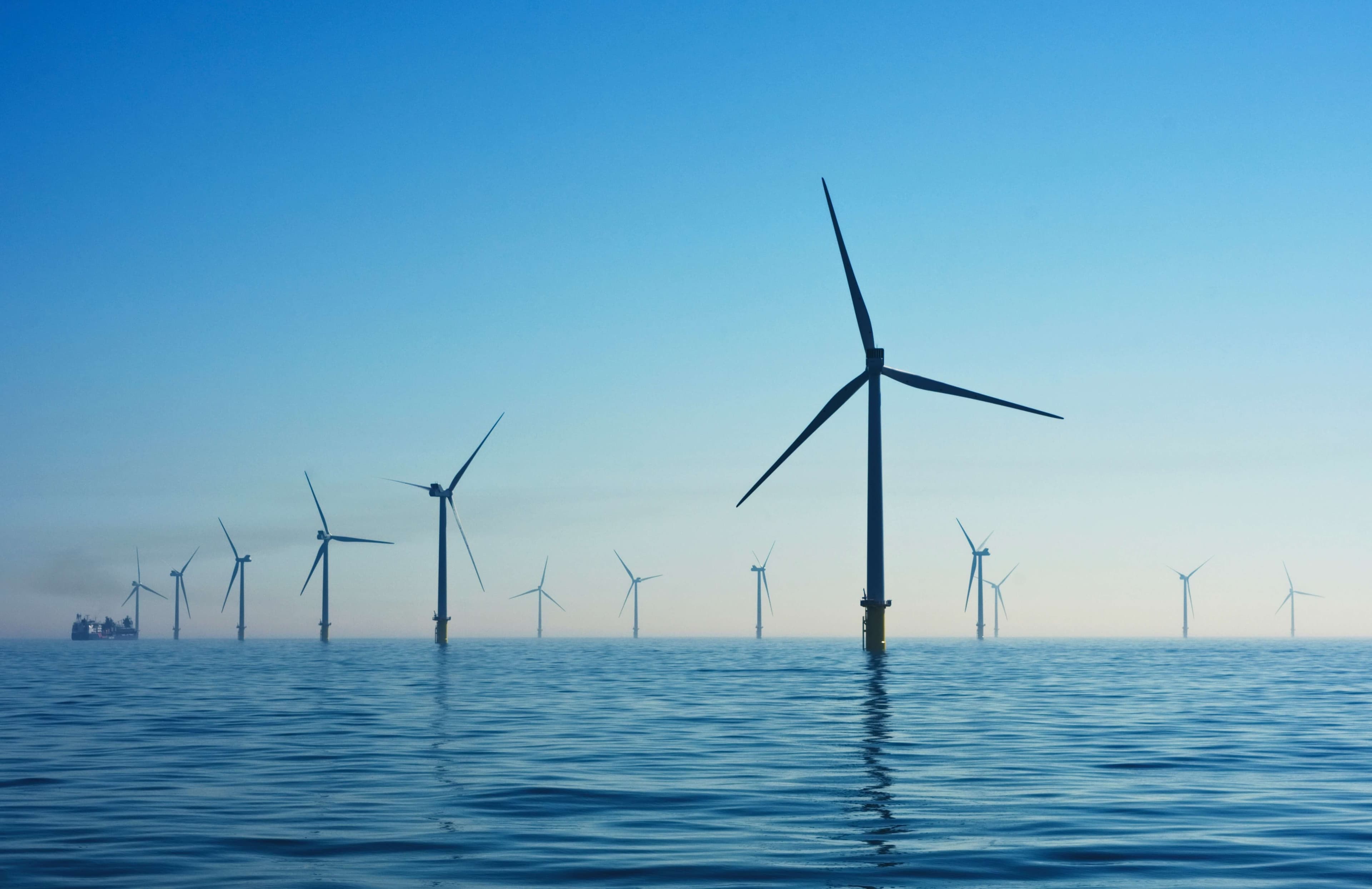 Windmills in the sea